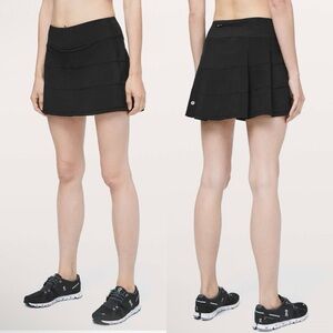 Lululemon Pace Rival Skirt 4 Way Stretch 13” Black 6 Activewear Tenniscore
